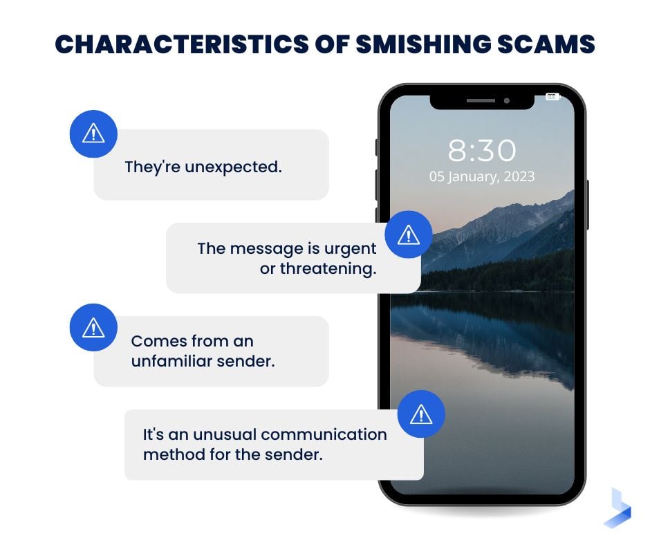 Characteristics of a Smishing Attack