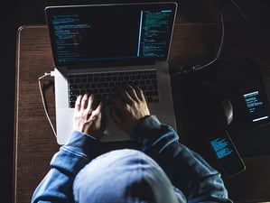 Hacker using stolen identity for pretexting attack