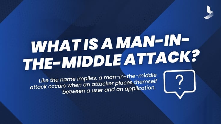 What is a man-in-the-middle attack