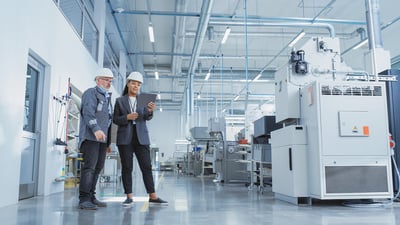 Floor managers doing a compliance audit in the factory 