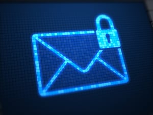 email icon with a padlock